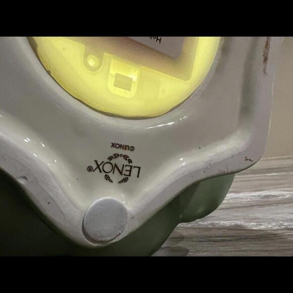 LENOX Holiday Traditions Green Porcelain Lit Christmas Tree - Picture 6 of 8